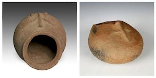 2 Igbo Anthropomorphic Ceremonial Vessels