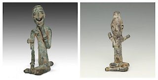 2 Dogon Figural Metalware Sculptures