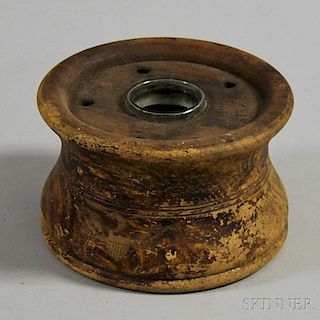 Turned and Grain-painted Inkwell