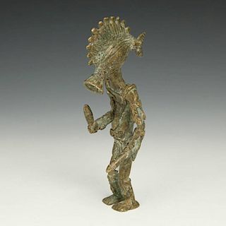 Senufo Figural Bronze Dancer