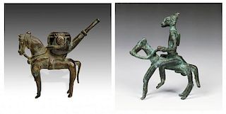 2 Dogon Equestrian Figural Artifacts