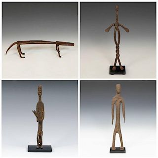 4 Dogon and Bambara Metalware Artifacts