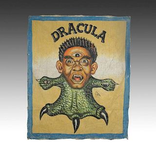 Vintage Ghanaian Movie Poster, "Dracula"