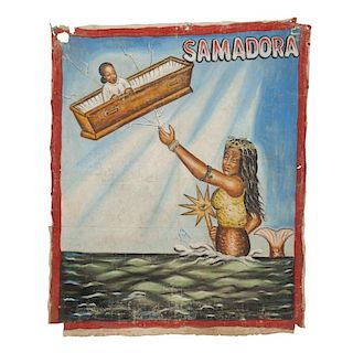 Vintage Ghanaian Movie Poster, "Samadora"