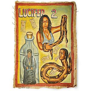 Vintage Ghanaian Movie Poster, "Lucifer 2"