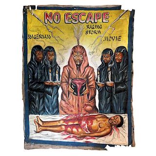 Vintage Ghanaian Movie Poster, "No Escape"