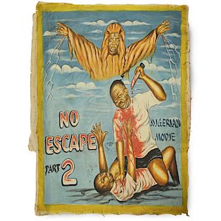 Vintage Ghanaian Movie Poster, "No Escape Part 2"