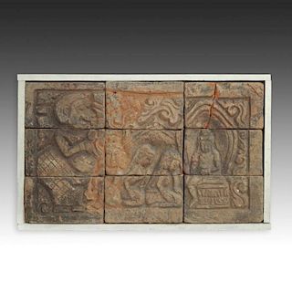 Majapahit Relief Panel Of Buddha, Ca. 1300-1500