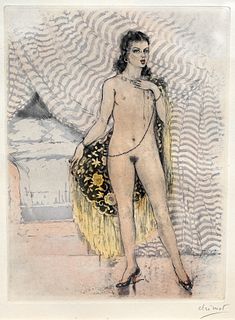 Edouard Chimot (1890 - 1959) Color Etching
