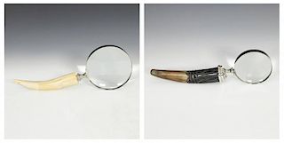 2 Continental Horn Grip Magnifiers