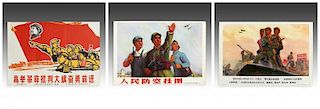 3 Authentic Chinese Cultural Revolution Posters