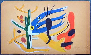 Fernand Leger, Attributed: Abstract Forms