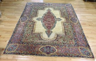 Antique & Finely Hand Woven Kerman? Carpet.