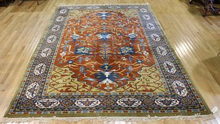 Vintage And Finely Hand Woven Agrippa Carpet