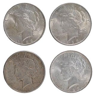Fifty-Eight US Peace Dollars