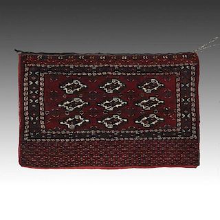 Turkmen Chuval Rug: 49" x 31" (79 x 124.5 cm)