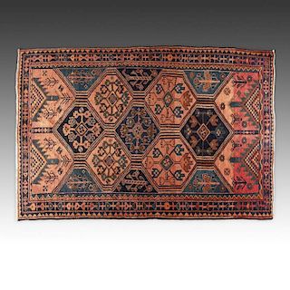 Shiraz / Lori Persian Rug: 83" x 55" (139.5 x 211 cm)
