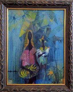 Romeo Tabuena (1921-2015) oil painting