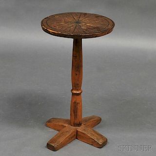 Paint-decorated X-base Candlestand