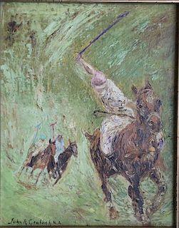 John Grabach  (1886-1981)  Polo Players American Impressionist