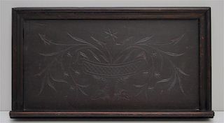 19TH C. VICTORIAN CARVED WALL PLATE SHELF