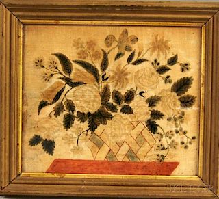 American School, 19th Century      Theorem of a Basket of Flowers.