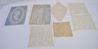 GROUP 19TH C. FILET LACE SILHOUETTE + MORE