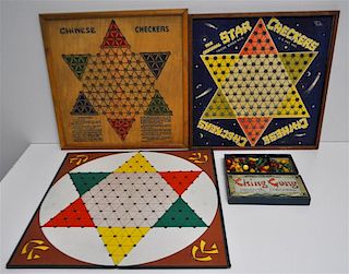 LOT CHINESE CHECKERS GAME BOARDS / GAMES