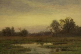 William Fitler (NY 1857 - 1915) Tonalist Landscape