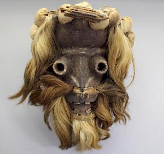 Antique African Carved Wobe/Guere Tribal Mask