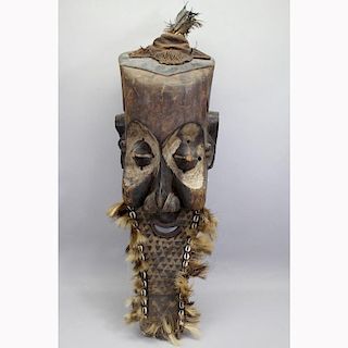 Large Antique Ivory Coast African Mask