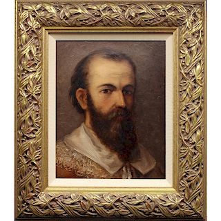 Fine 19th C. European School Portrait of Cavalier