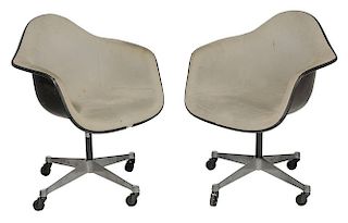 Pair Herman Miller Shell Chairs