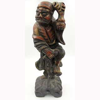 Carved Antique Chinese Immortal Figure