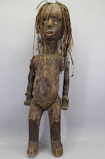 Large Antique Ivory Coast Carved Figure