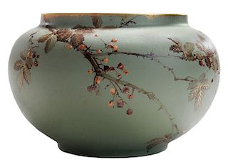 Rare Rookwood Bowl with Green Iris