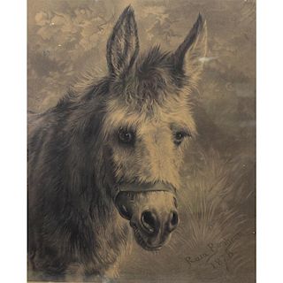 Rosa Bonheur (1822-1899) "Homer the Mule" Litho