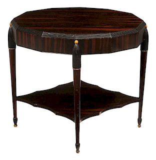 French Art Deco Faux Rosewood