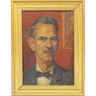 Early 20th C. American School Portrait of a Man