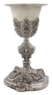 French Silver Chalice and Paten