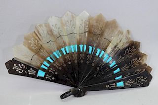 Antique Chinese Mother of Pearl Fan