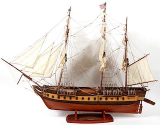 SCALE SHIP MODEL USS CONSTITUTION