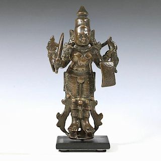 Standing Bronze Figure of Virabhadra the Destroyer
