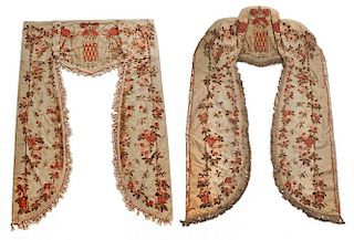 Two Tapestry Valances