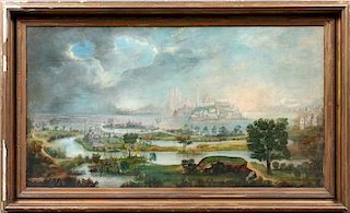 ATTRIBUTED TO ROBERT S. DUNCANSON OIL ON CANVAS