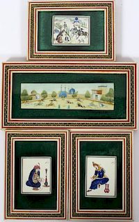 FAKHRE EMANI PERSIAN PAINTED MINIATURES FOUR