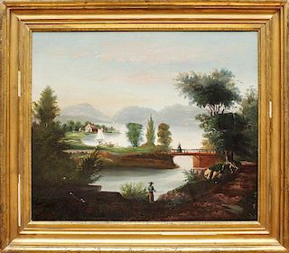 William H. Hilliard (1888-1951): Landscape and Lake