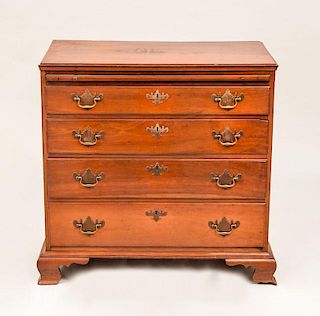 Chippendale Cherry Chest of Drawers, Connecticut