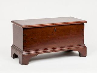 American Chippendale Mahogany Miniature Blanket Chest