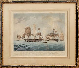 After Thomas Buttersworth (c.1768-1842), by Joseph Jeakes: United States Frigate 'President'